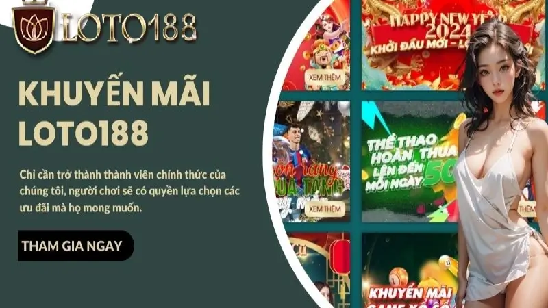 Tổng hợp các chương trình khuyến mãi Loto188