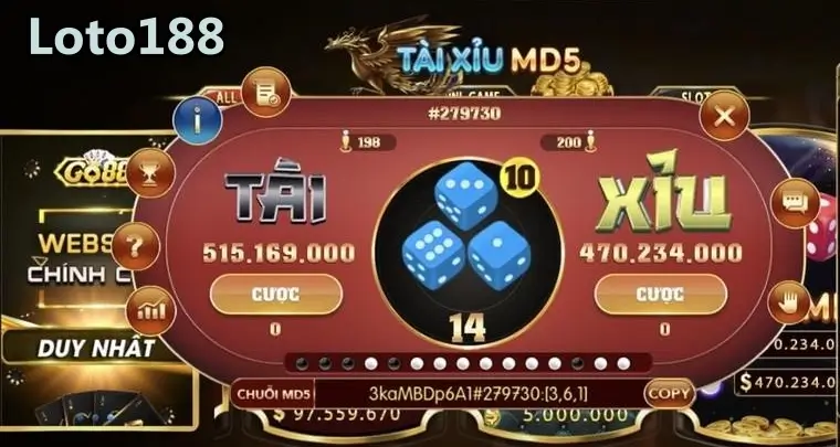 Trải nghiệm game tài xỉu Loto188 mang đến cảm giác tuyệt vời